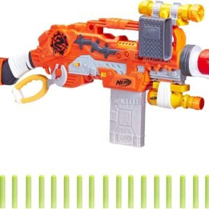 Scravenger Nerf Zombie Strike Toy Blaster with Two 12-Dart Clips, 26 Darts,