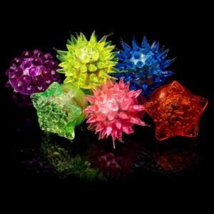 Fun Central 72 Pack - LED Light Up Jelly Rings Bulk -