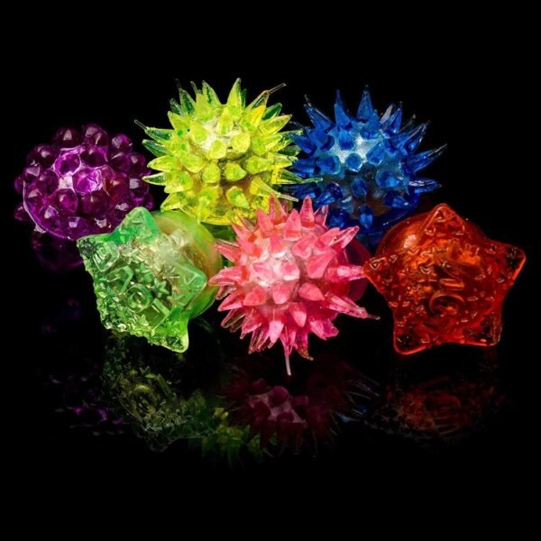 Fun Central 72 Pack - LED Light Up Jelly Rings Bulk -