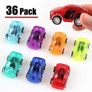 36 Pack Pull Back Car Set of Toy Cars Party Favor for