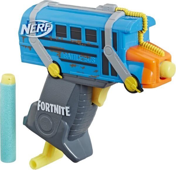 Fortnite Micro Battle Bus Nerf Microshots Dart-Firing Toy Blaster & 2 Official