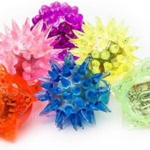 Fun Central 96 Pack - LED Light Up Jelly Rings Bulk -