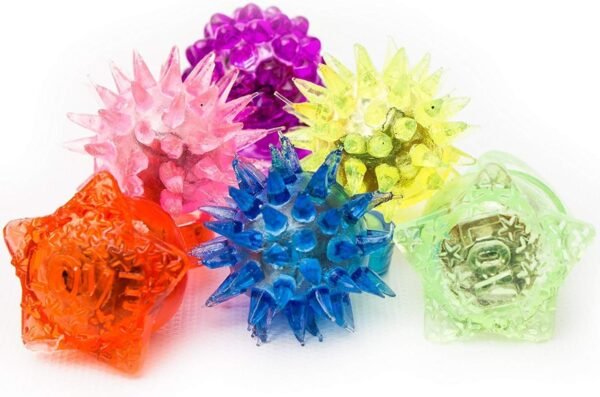 Fun Central 96 Pack - LED Light Up Jelly Rings Bulk -