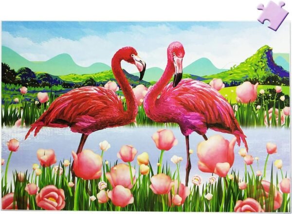 Puzzles for Adults 1000 Piece, Flamingo Jigsaw Puzzles for Family Friends