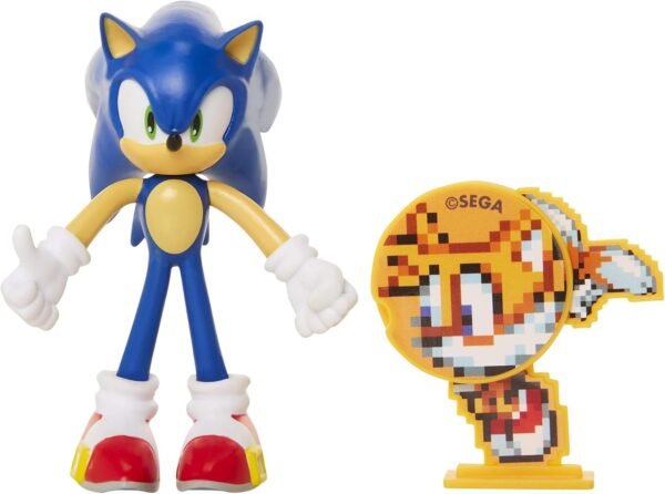Sonic The Hedgehog Collectible Sonic 4 Bendable Flexible Action Figure with Bendable