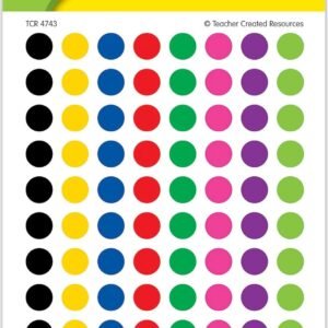 Teacher Created Resources Colorful Circles Mini Stickers Value Pack, Multi Color 4743