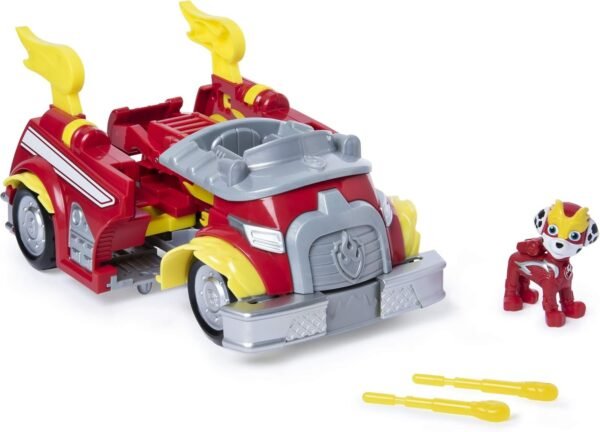 Paw Patrol, Mighty Pups Super Paws Marshalls Powered Up Fire Truck Transforming