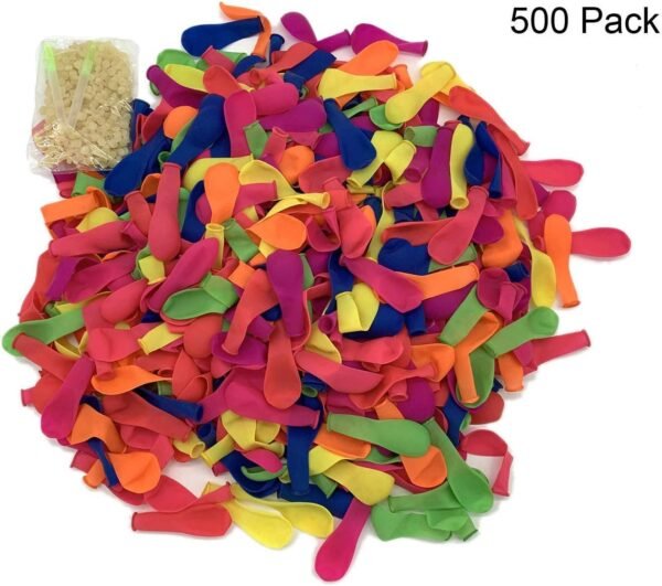 500 Pack Water Balloons with Refill Kits, Latex Water Bomb Balloons for