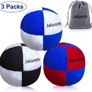 Jalunth Hacky Sack Footbag Balls Juggling Balls for Beginners & Professional Kids
