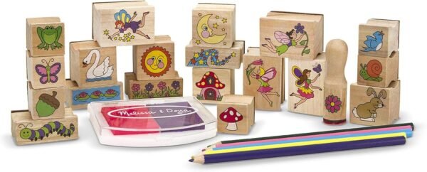 Melissa & Doug Stamp-a-Scene Fairy Garden Kit Toy Fun Kids