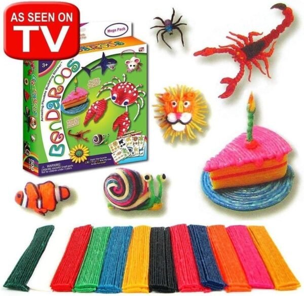 Bendaroos Mega Pack 500 Pieces Kit Toy Fun Kids Set