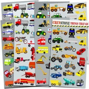 Cars and Trucks Stickers Party Supplies Pack Toddler -- Over 160 Stickers