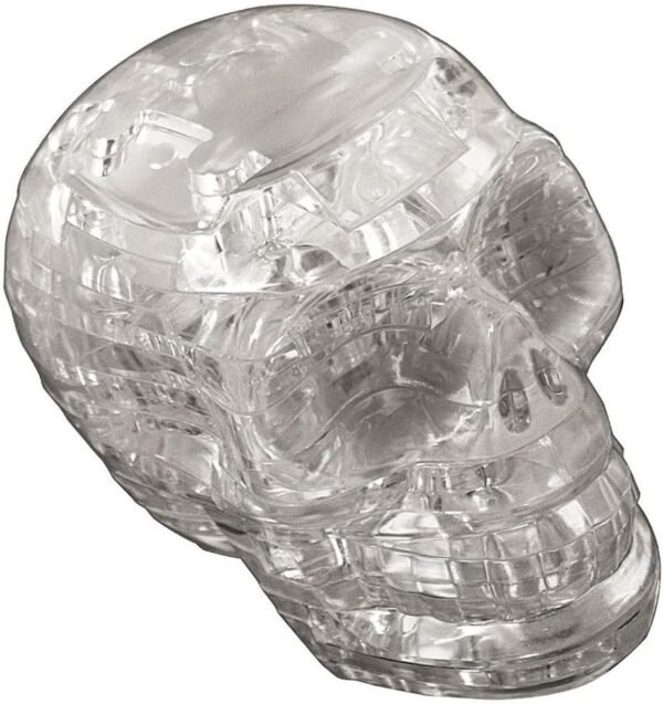 Original 3D Crystal Puzzle - Skull Clear Kit Toy Fun