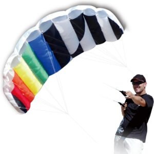 Hengda Kite 1.4 M Intro Foil design Rainbow Kites Soft Stunt Sport