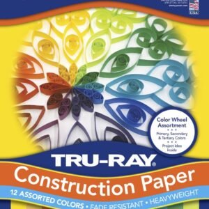 Tru-Ray Color Wheel Assortment, 9 x 12 Inches, Assorted Colors, Pack of