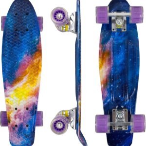 Geelife 22 Complete Mini Cruiser Skateboard for Beginners Youths Teens Girls Boys