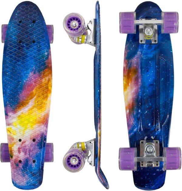 Geelife 22 Complete Mini Cruiser Skateboard for Beginners Youths Teens Girls Boys