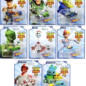 Hot Wheels Toy Story 4 - Complete Set of 8 Collectible Character