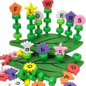 Skoolzy Alphabet Learning Toys Peg Board Set - Flower Garden Building Toys