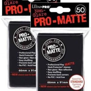 Ultra Pro 0598022 PRO-Matte 100 Count Deck Protector Sleeves-Magic The Gathering, Black,