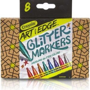 Crayola Art with Edge 8 Count Glitter Marker Novelty Kit