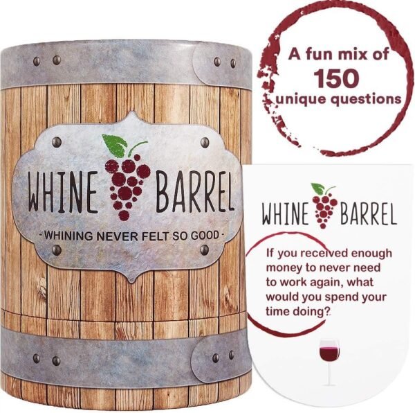 Whine Barrel Game Conversation Starters Table Card Games for Adults - Adult