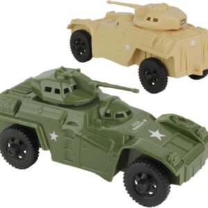 TimMee Recon Patrol Armored Cars - Plastic Army Men Scout Vehicles USA