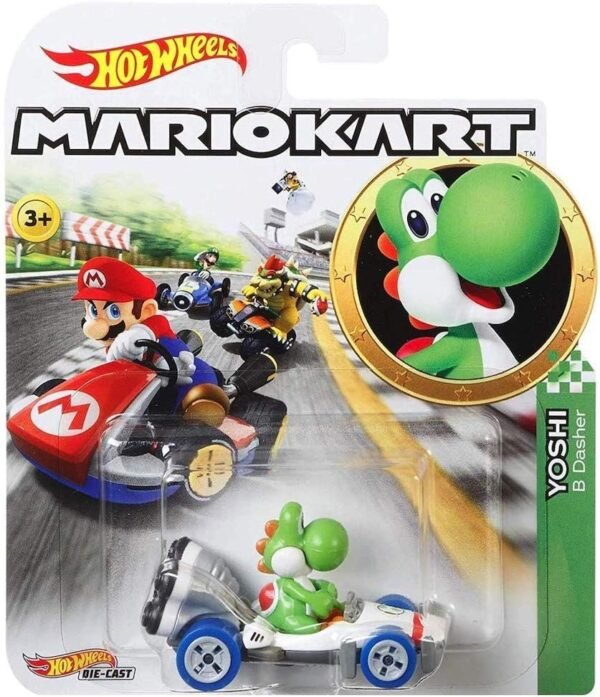 Hot Wheels Yoshi B Dasher Super Mario Kart Character Car Diecast 164