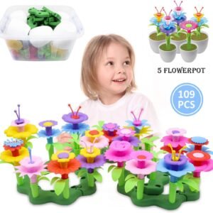 HOMILY Flower Garden Building Toys Girl Gifts Flower Gardening Preschool Craft Kits