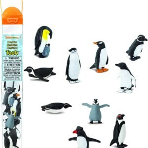 Safari Ltd Penguin TOOB With 10 Fun and Flightless Figurines, Including Gentoo,