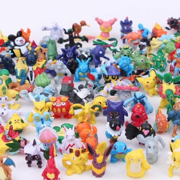 POKEEPET 144 Pcs Mini Action Figures PET Set Poke Heroes Action Figure