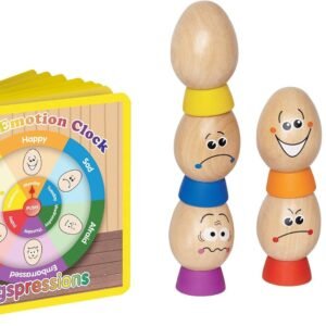 Hape Eggspressions Wooden Learning Toy with Illustrative Book Kit Fun
