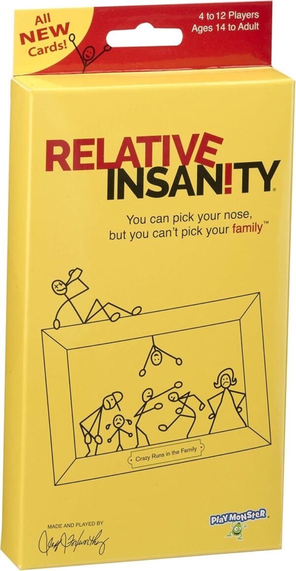 Relative Insanity Party Game Expansion/Travel Pack Kit Toy Fun Kids