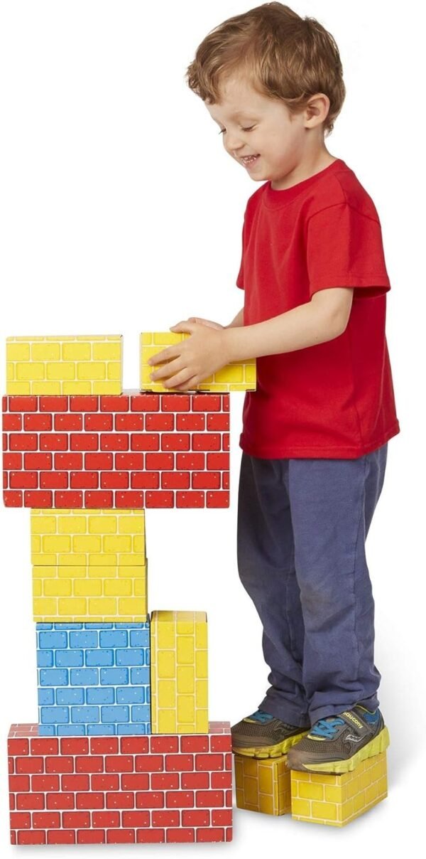 Melissa & Doug Extra-Thick Cardboard Building Blocks - 24 Blocks in 3