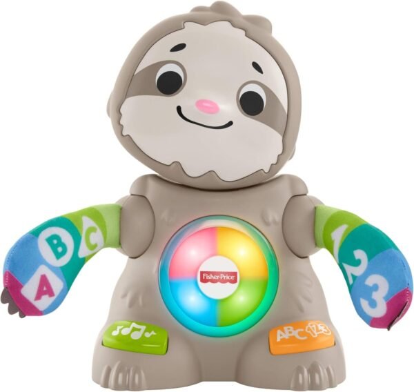 Fisher-Price Linkimals Smooth Moves Sloth - Interactive Educational Toy with Music, Lights,