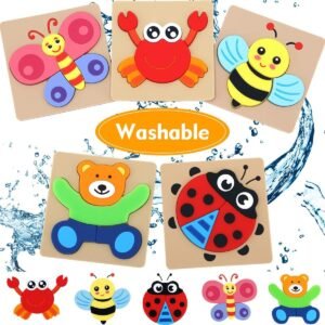 Toddler Toys for 1-2 Year Old Girls Boys Gifts, Washable Non-Wooden Toddler