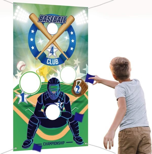 Baseball Toss Games with 3 Bean Bags, Indoor and Outdoor Bean Bag