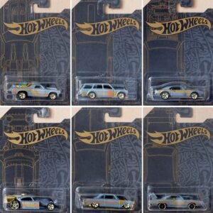 Hot Wheels 51st Anniversary Satin & Chrome Series Set of 6 Cars,