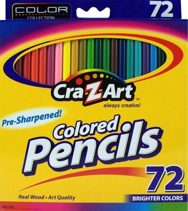 Cra-Z-art Colored Pencils, 72 Count 10402,Assorted Kit Toy Fun Kids