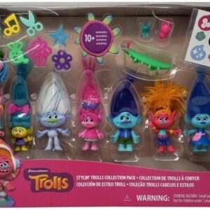 D W The DreamWorks Trolls Stylin Troll Collection Pack, Multicolor