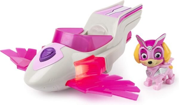 Paw Patrol, Mighty Pups Super Paws Skyes Deluxe Vehicle with Lights and