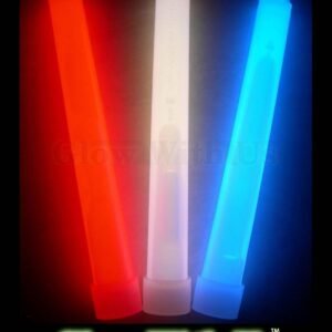 Glow Sticks Bulk Wholesale, 75 6 Industrial Grade Light Sticks, Bright Red/White/Blue