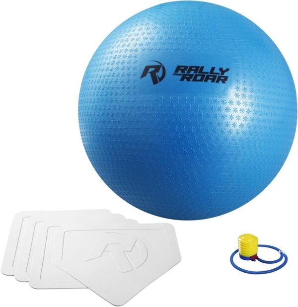 Oversized Kickball Game Kit by Rally and Roar, 25 Diameter Ball with