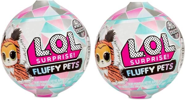 Winter Disco L.O.L Surprise - Set of 2 Fluffy Pets 9 Surprises