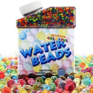 UMIKU Water Beads 50000 Soft Beads Rainbow Mix Water Growing Balls for