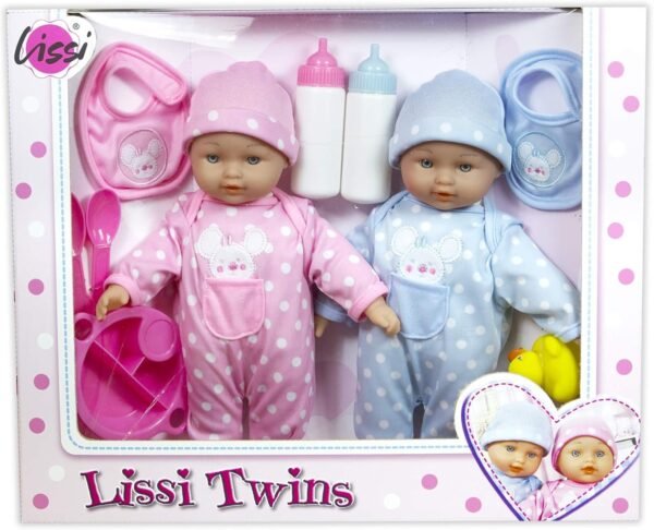 Lissi 11 Twin Baby Dolls Kit Toy Fun Kids Pack