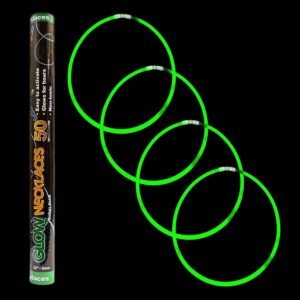 50 Pack - 22 Inch Glow Sticks Necklace in Bulk - Glow