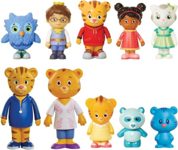 Daniel Tigers Neighborhood Friends & Family Figure Set 10 Pack Includes Daniel,