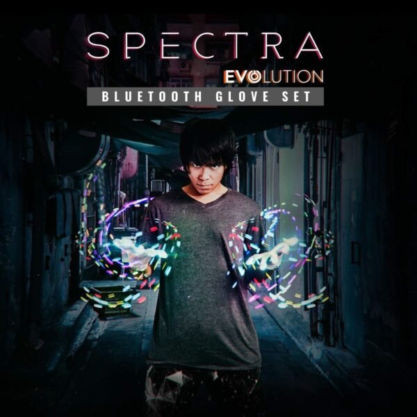 EmazingLights Spectra Evo Light Up LED Gloves White Glove Set