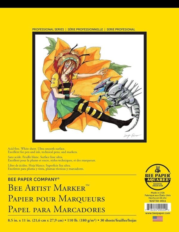 Bee Paper Company 926T30-8511 Bleedproof Marker Pad, 8-1/2-Inch by 11-Inch